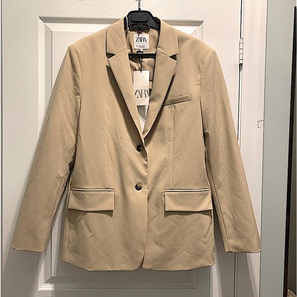 ZARA Menswear Style Blazer With Open Back - Picture 7 of 9